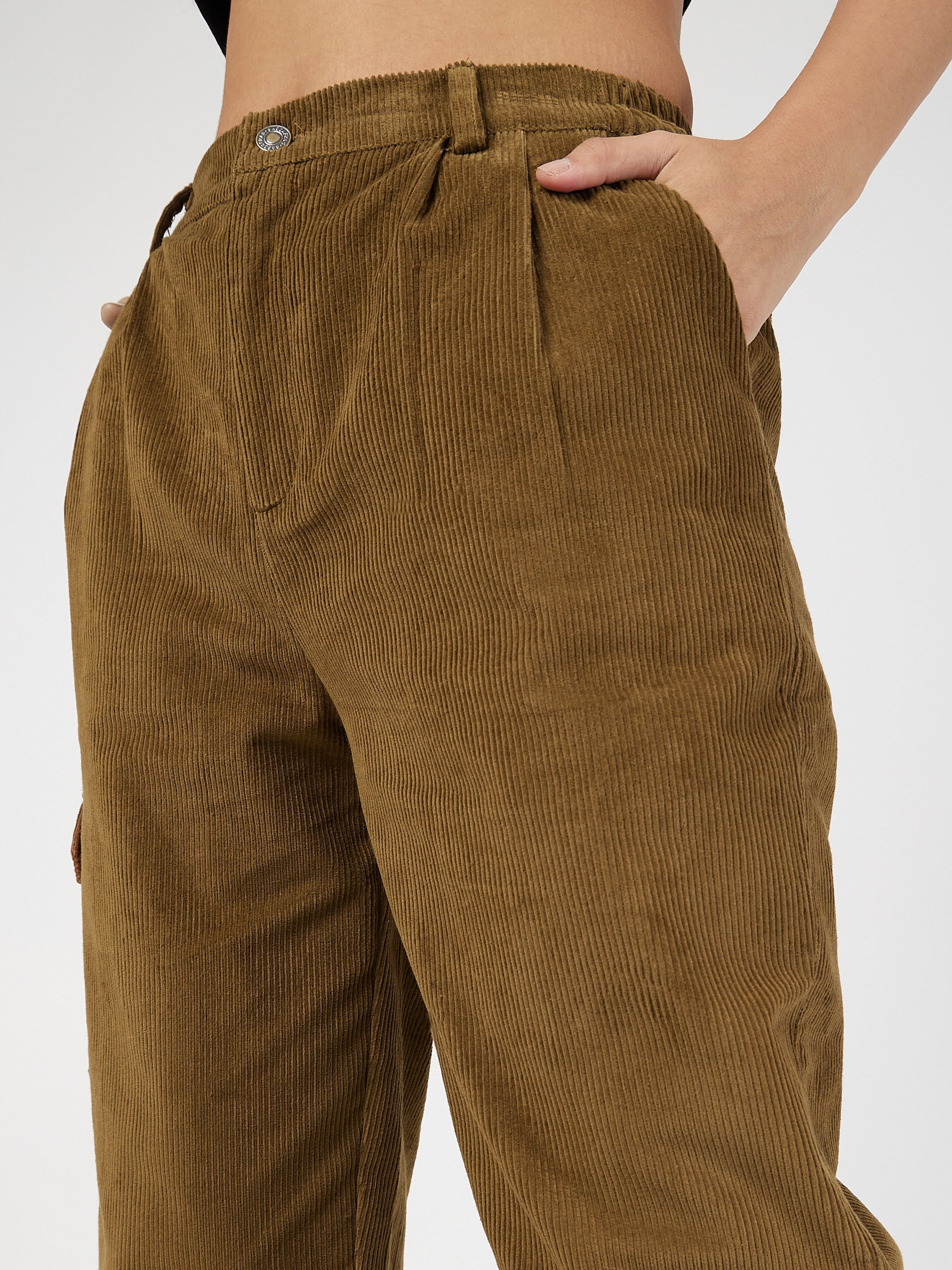 Olalook Pants - Brown - Carrot pants