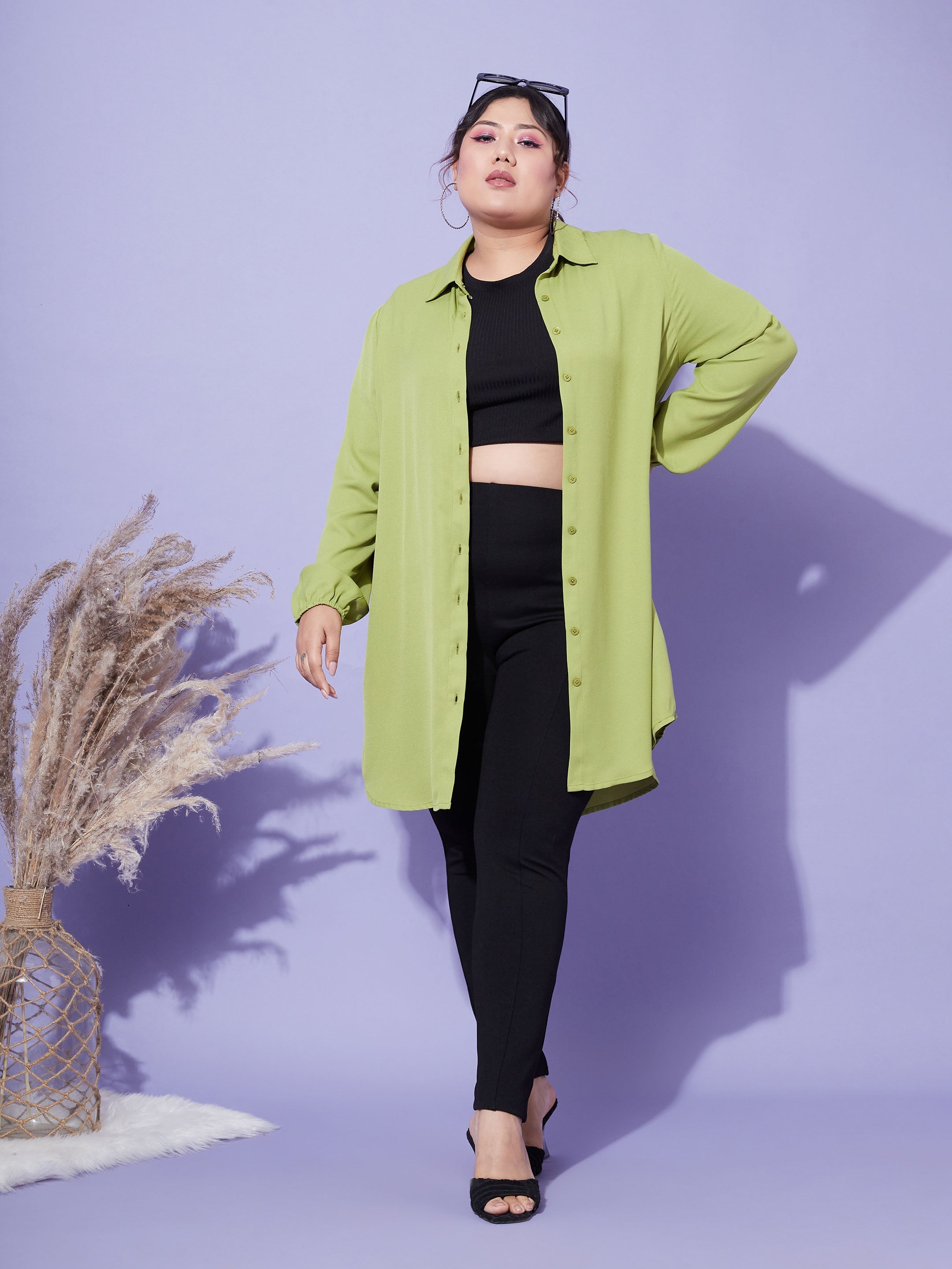 Plus size clearance longline shirt