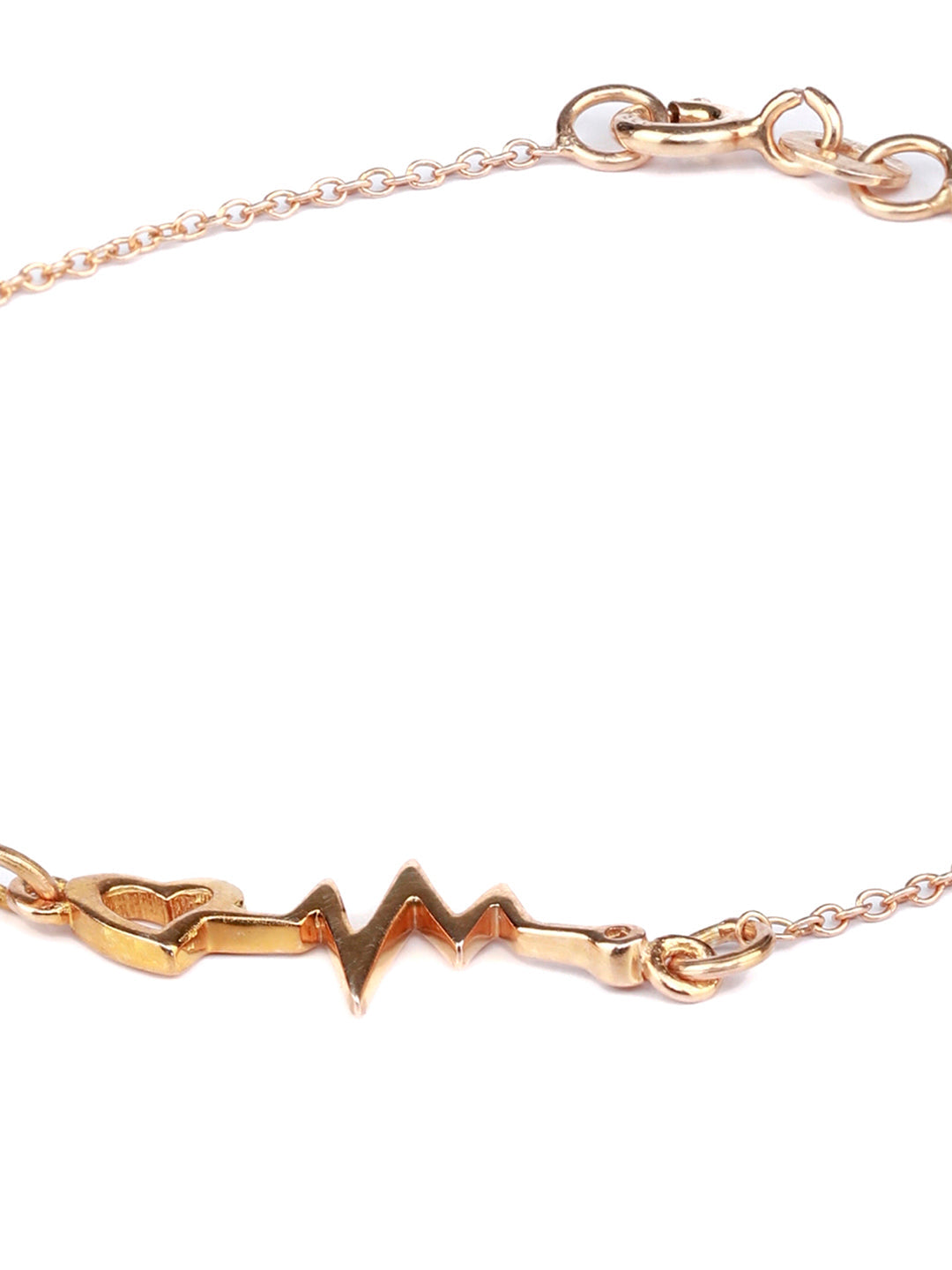 Rose gold hot sale heartbeat bracelet