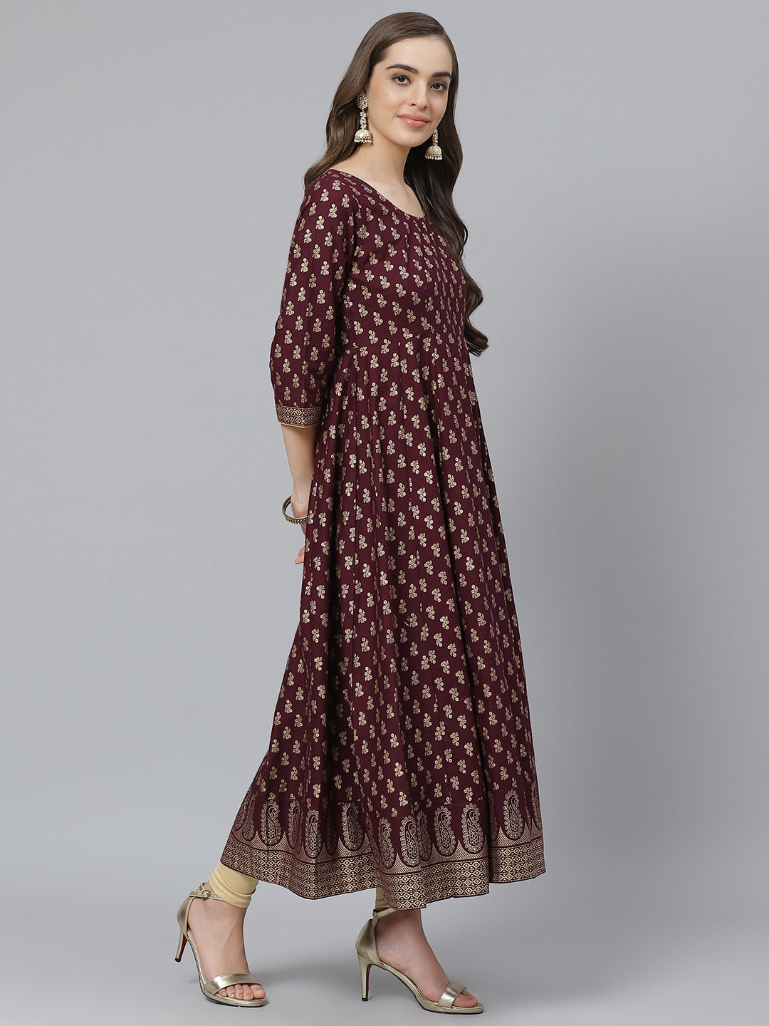 Buy Printed A-Line Kurta with Leggings & Dupatta Online at Best Prices in  India - JioMart.