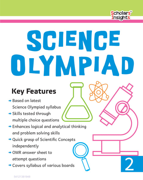 Scholars Insights Science Olympiad Grade 2| Science Practical Questions in MCQ format, QMR Sheet, Self Evaluation Sheet, Test Paper| Ages 7-8 Years - Distacart