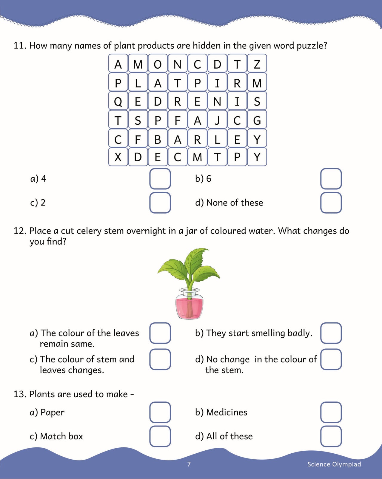 Scholars Insights Science Olympiad Grade 2| Science Practical Questions in MCQ format, QMR Sheet, Self Evaluation Sheet, Test Paper| Ages 7-8 Years - Distacart