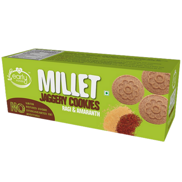 Early Foods Ragi Amaranth Jaggery Millet Cookies - Distacart