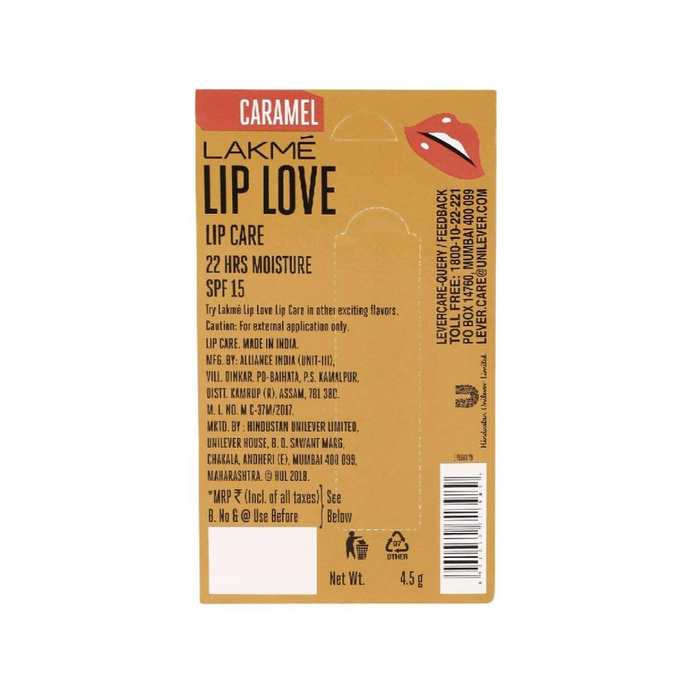 Lakme Lip Love Chapstick- Caramel back image