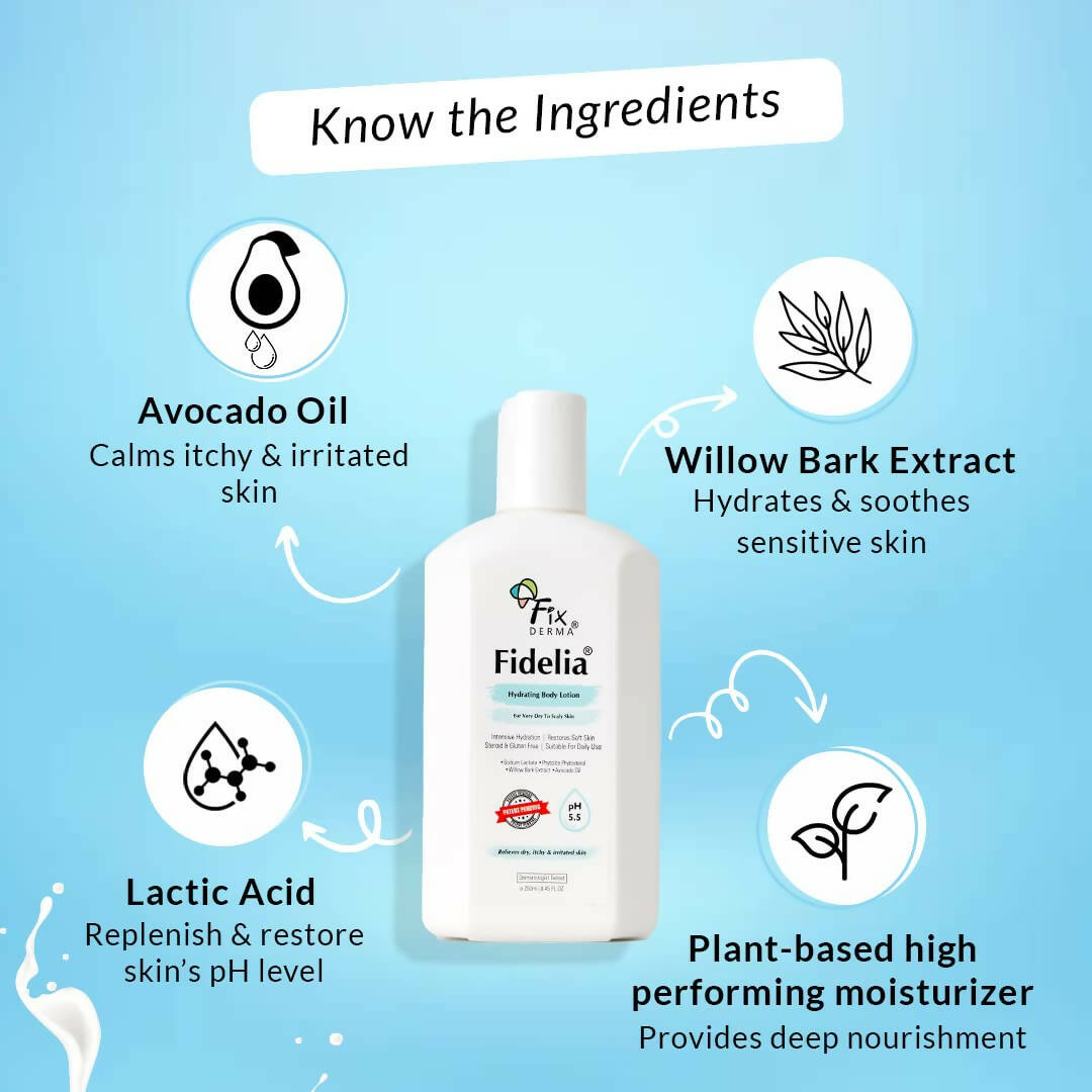 Fixderma Fidelia Hydrating Body Lotion - Distacart