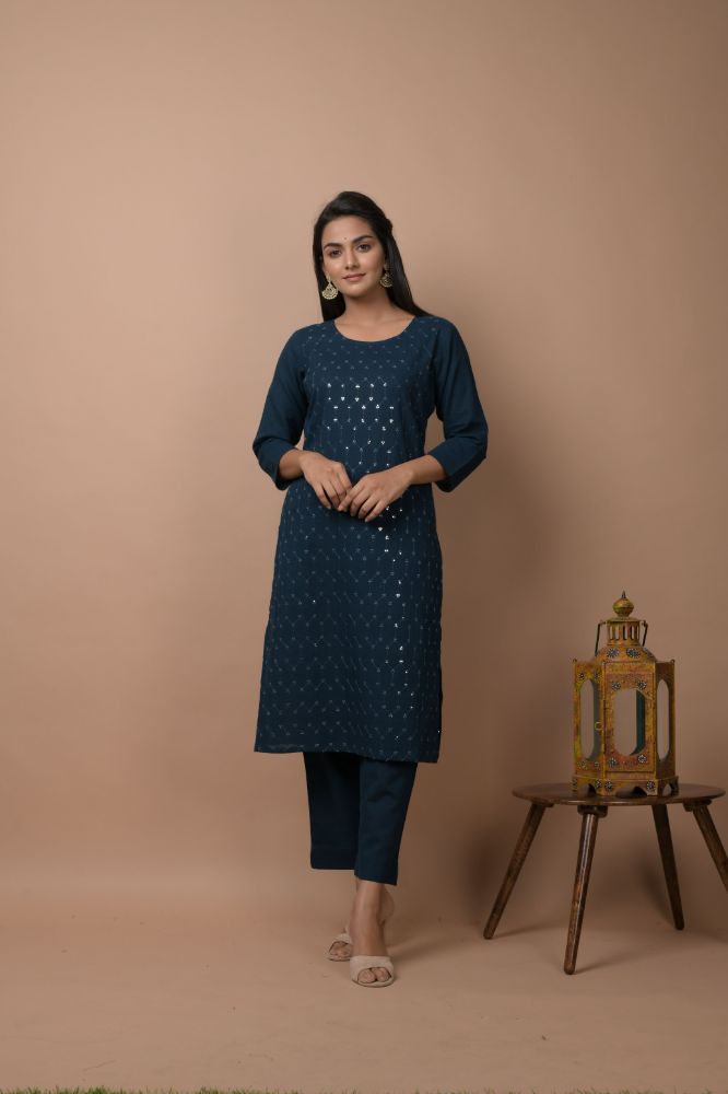 Buy Vaamsi Polycrepe Printed Kurta Trousers Set Online at Best Prices in  India - JioMart.