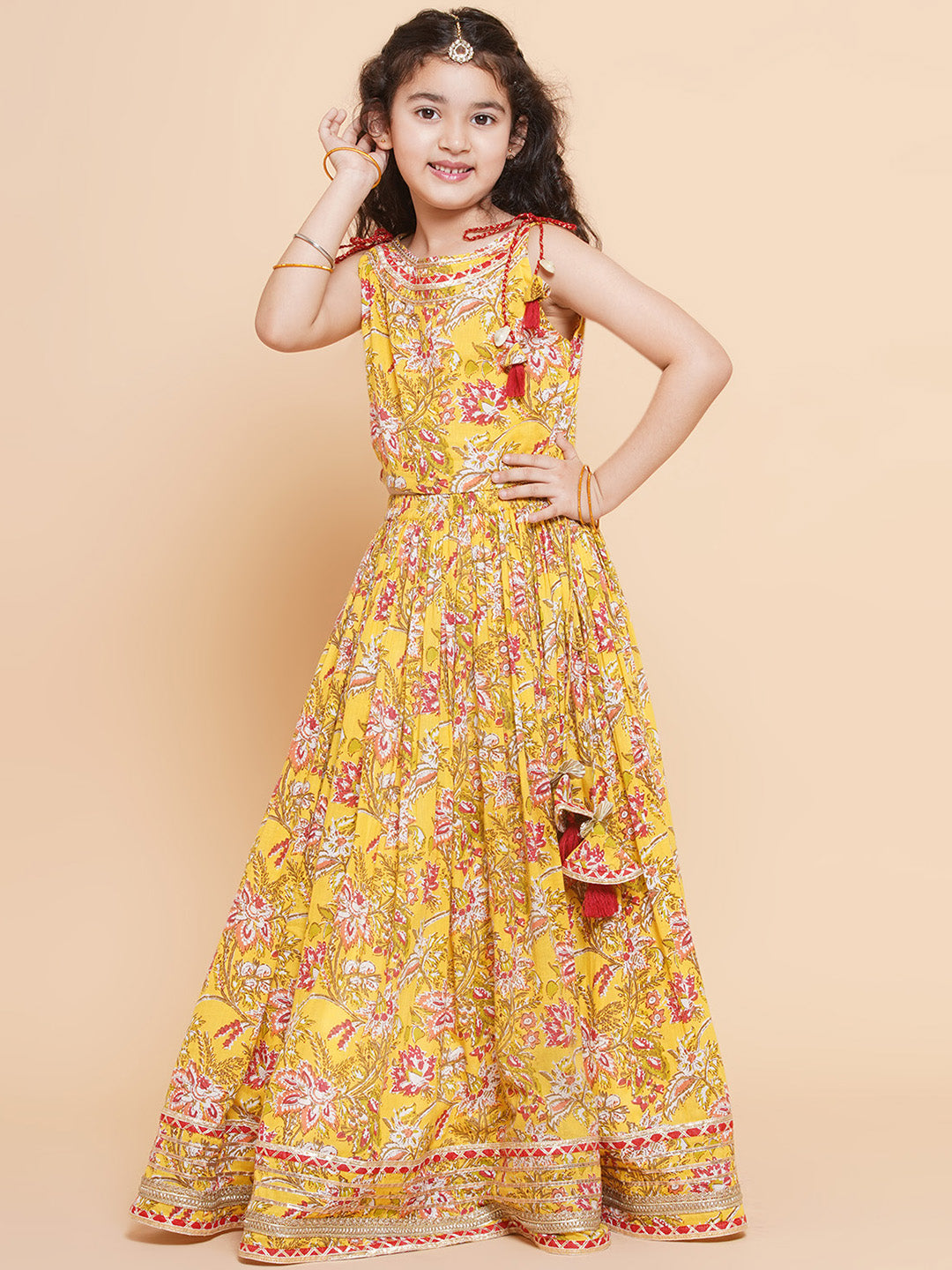 Buy MABISH By Sonal Jain Yellow Ready To Wear Lehenga & Blouse With Dupatta  - Lehenga Choli for Women 19691584 | Myntra