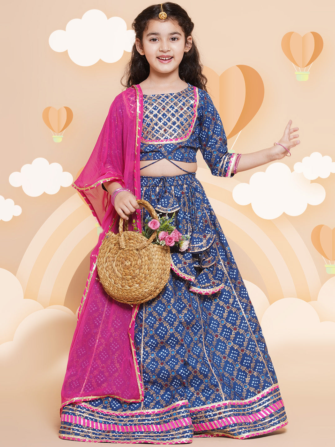 Buy Pink Jute Silk Party Wear Weaving Lehenga Choli For Girls Online From  Wholesale Salwar.