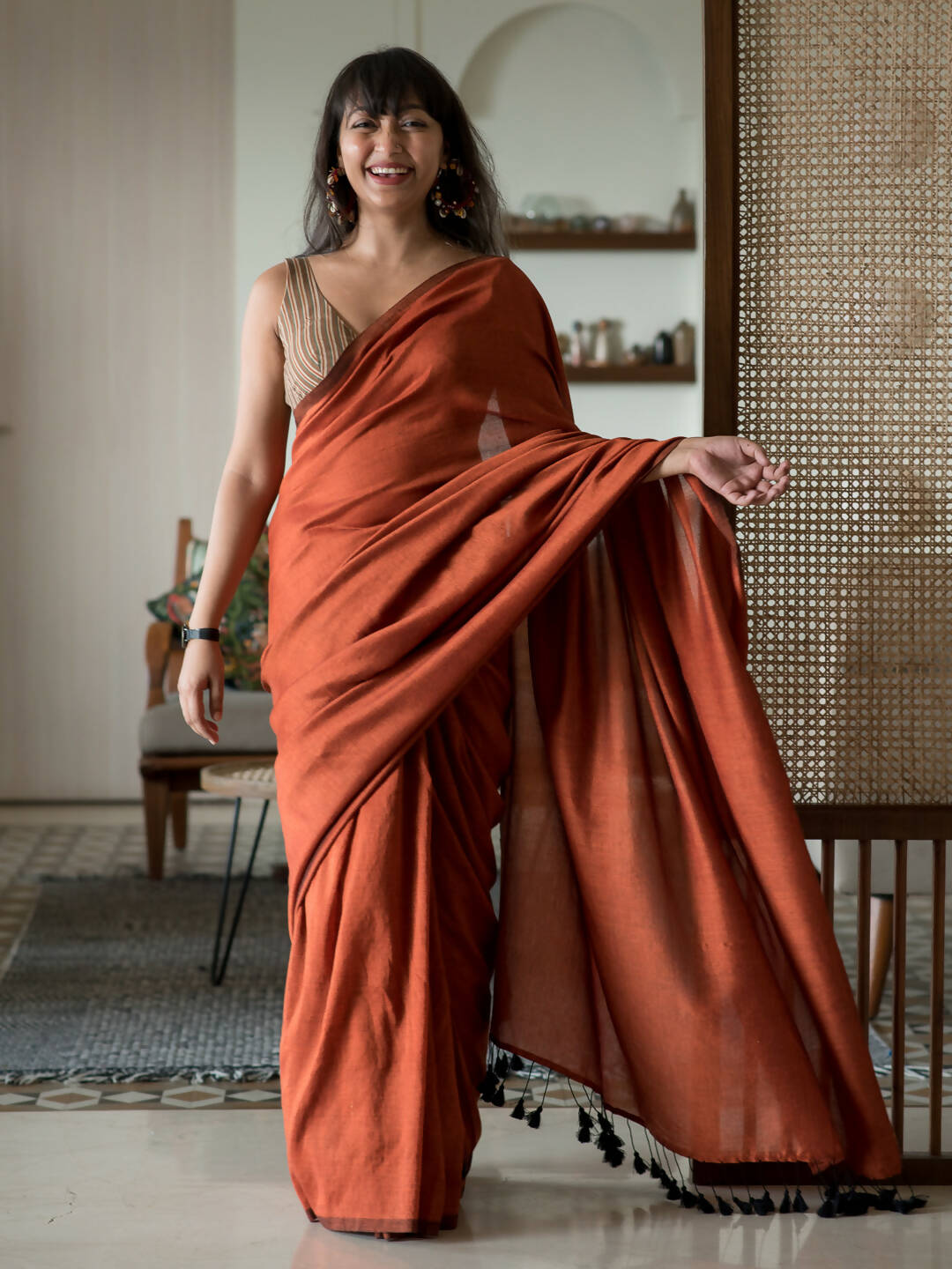 Wine Self Woven Silk Saree | Leemboodi