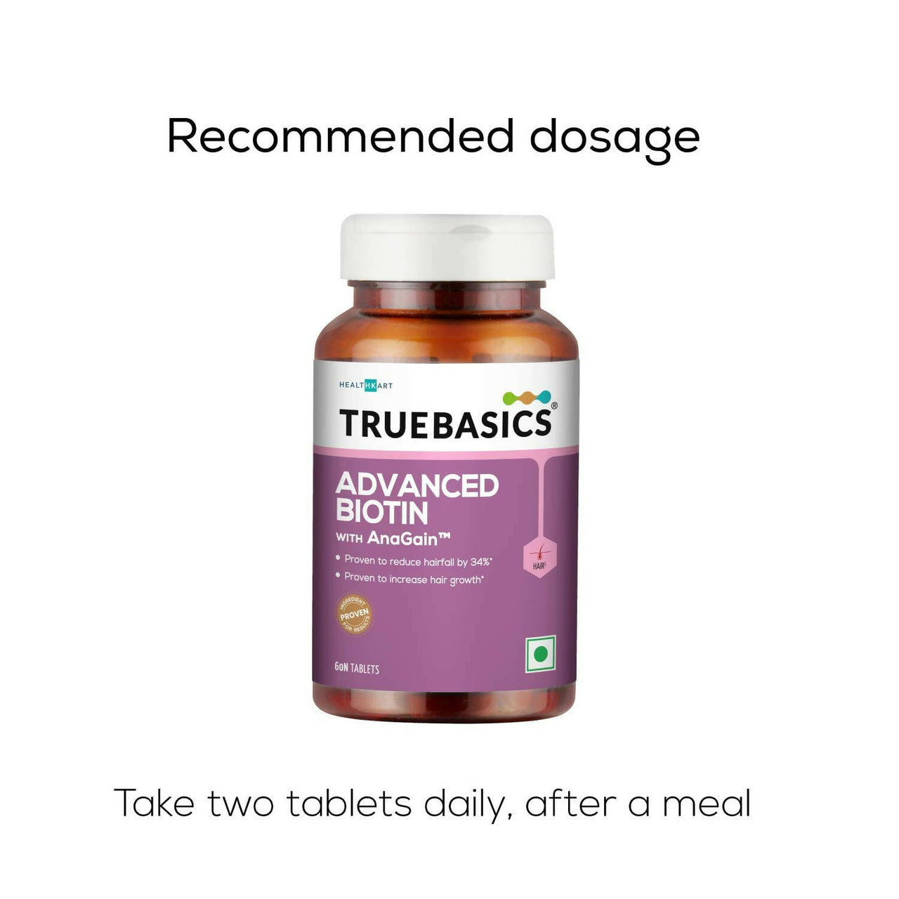 TrueBasics Advanced Biotin with AnaGain Tablets - Distacart