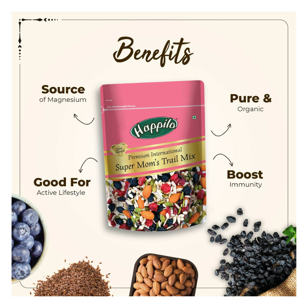 Happilo 100% Nutritious Premium Super Mom's Trail Mix - Distacart