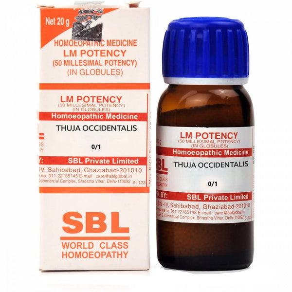 SBL Homeopathy Thuja Occidentalis LM Potency - Distacart