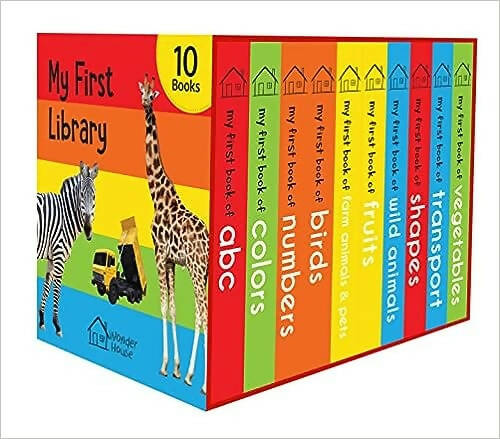 Wonder House Books My First Mini Library : Boxset of 10 Board Books - Distacart