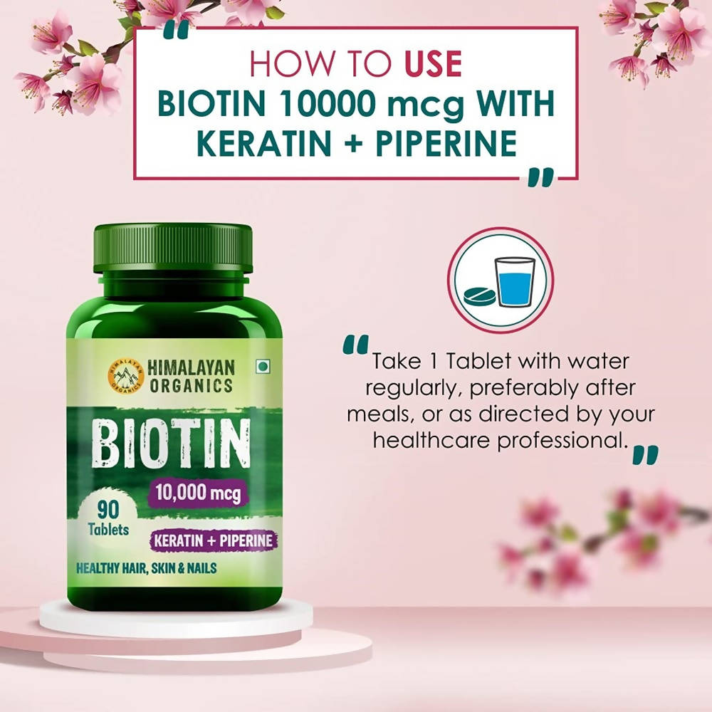 Himalayan Organics Biotin 10000 Mcg