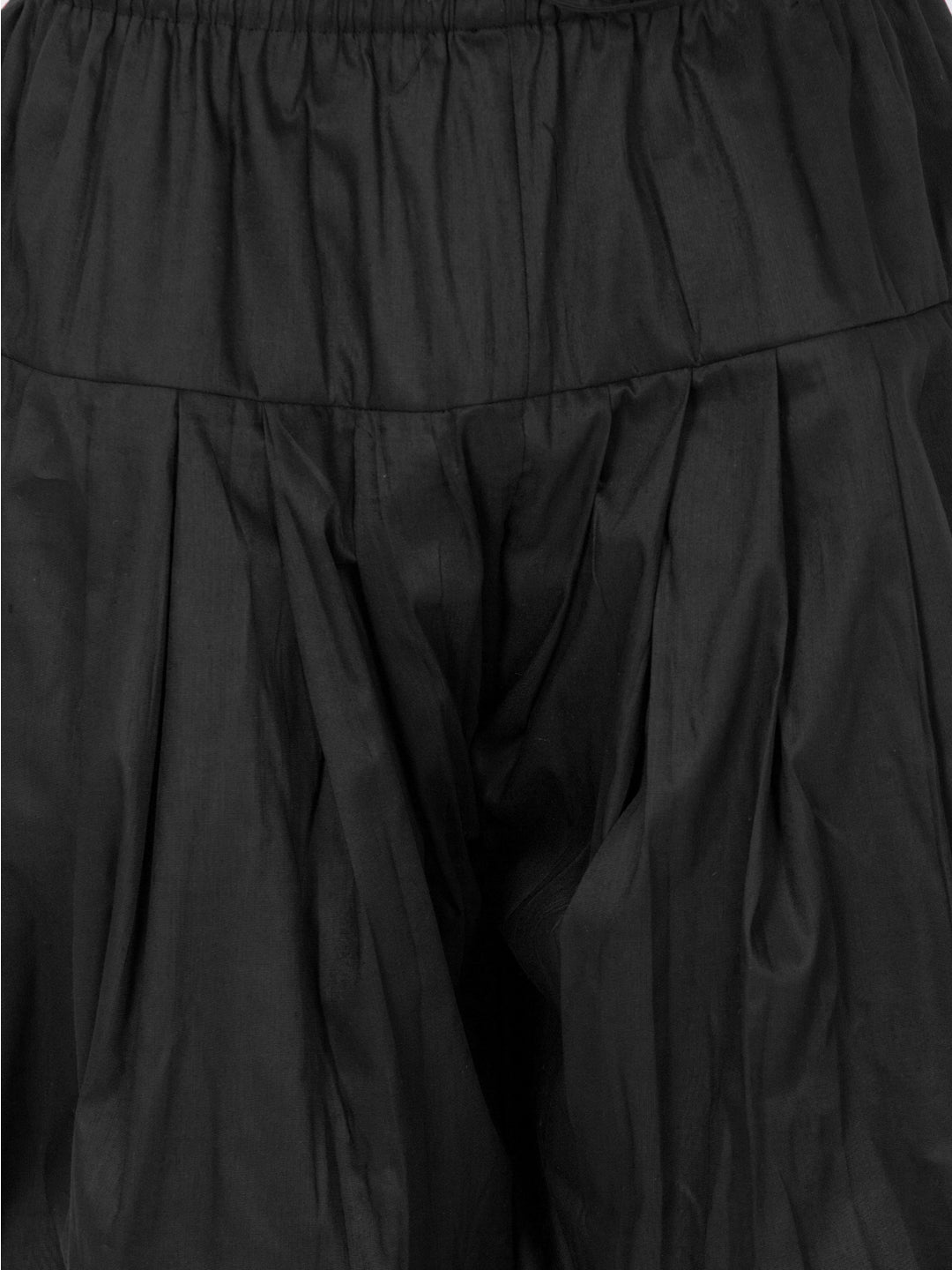 Vastramay Men's Black Cotton Blend Dhoti - Distacart