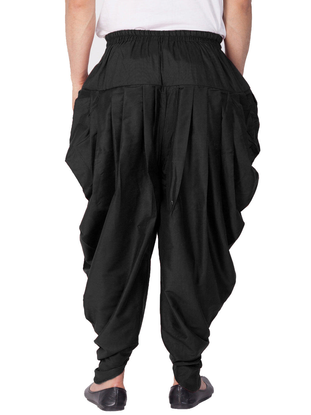 Vastramay Men's Black Cotton Blend Dhoti - Distacart