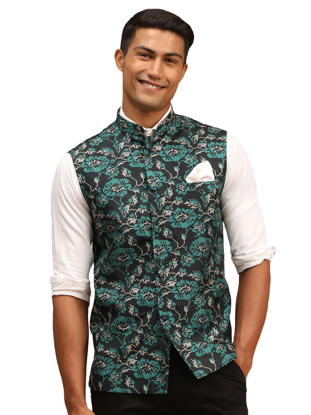 Buy Elegant Jodhpuri Sea Green Nehru Modi Jacket With Kurta Pajama Set  Online in India - Etsy