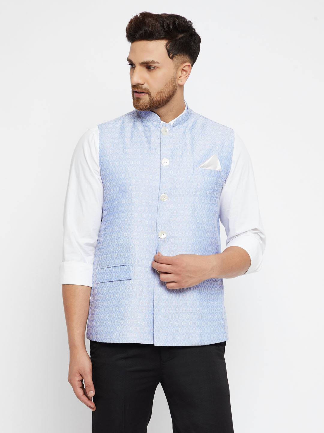 Light blue modi jacket 2025