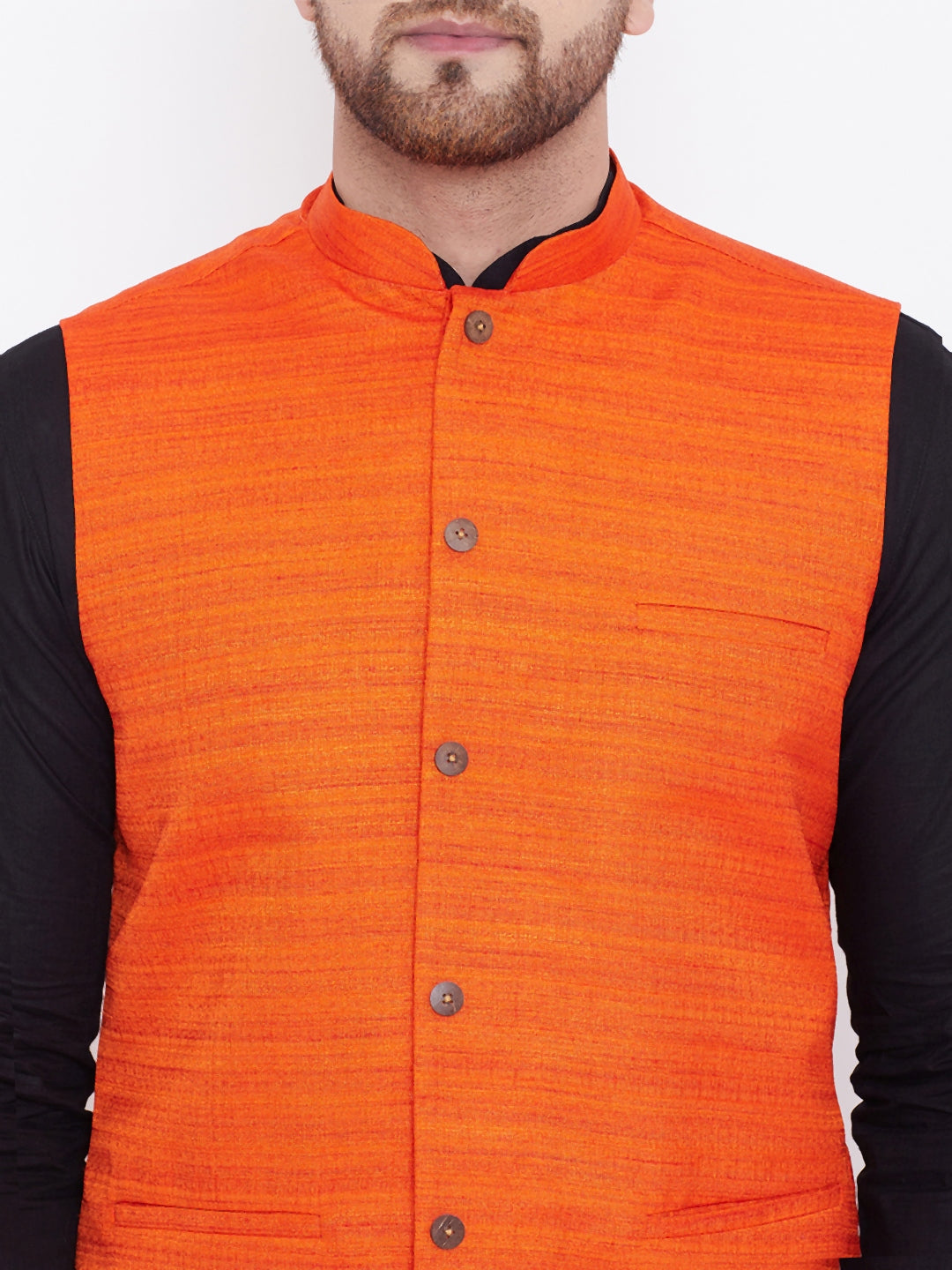 Black Color Silk Kurta Pajama With Modi Jacket – Shubhmangal