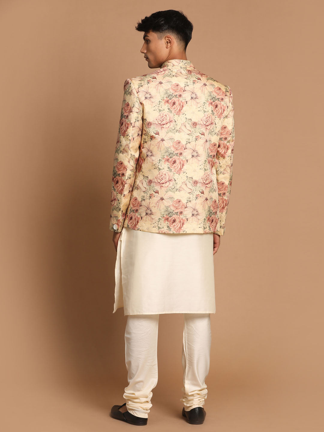 Silk Printed Readymade Kurta Pyjama With Nehru Jacket at Rs 2499/set in  Surat