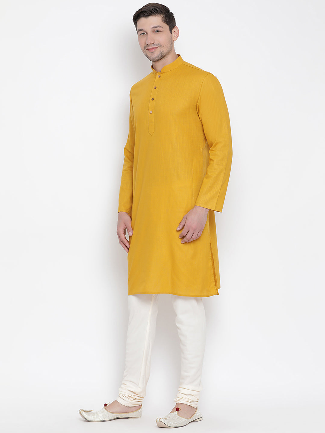 Cotton linen best sale kurta pyjama