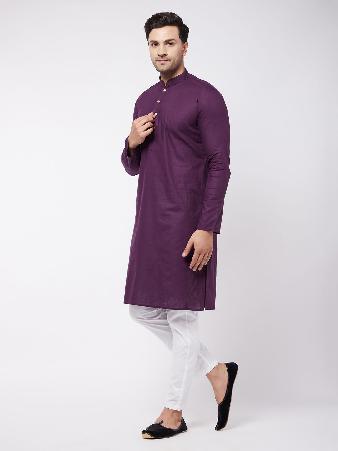 Cotton linen kurta outlet pyjama