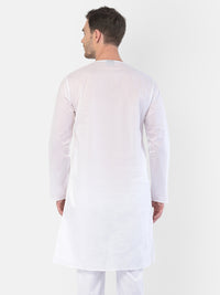 Thumbnail for Vastramay Men's White Cotton Addi Kurta - Distacart