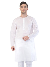 Thumbnail for Vastramay Men's White Cotton Addi Kurta - Distacart