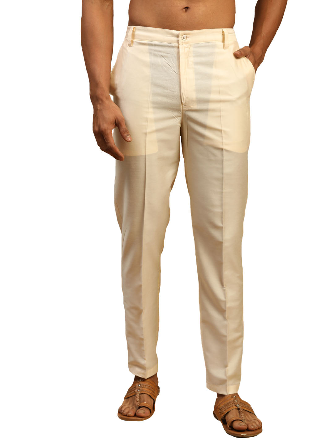Mens High Waisted HOLLYWOOD Pants Provence/linen -  Canada