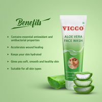 Thumbnail for Vicco Aloe Vera Face Wash - Distacart