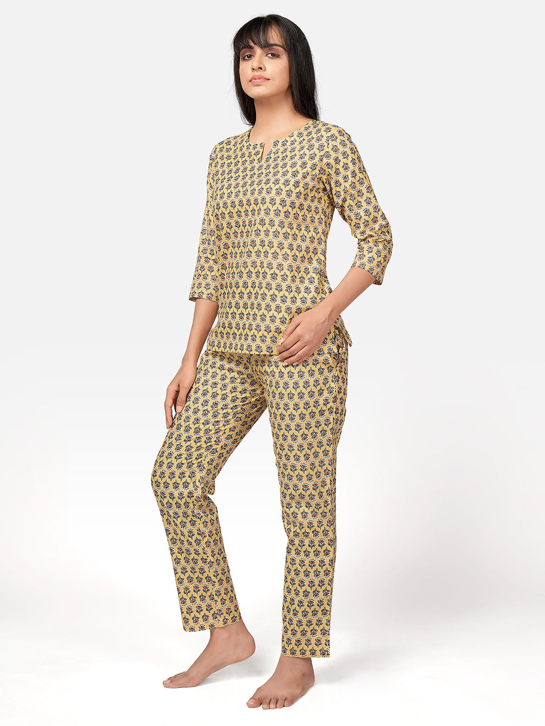 Buy NOZ2TOZ Women's Cotton Printed Shirt & Pajama Set Online at Best Price