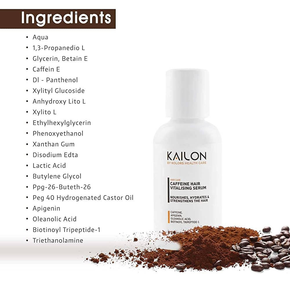 Kailon Caffeine Hair Vitalizing Serum Ingredients