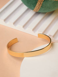 Thumbnail for NVR Men Gold Stainless Steel Cuff Bracelet - Distacart