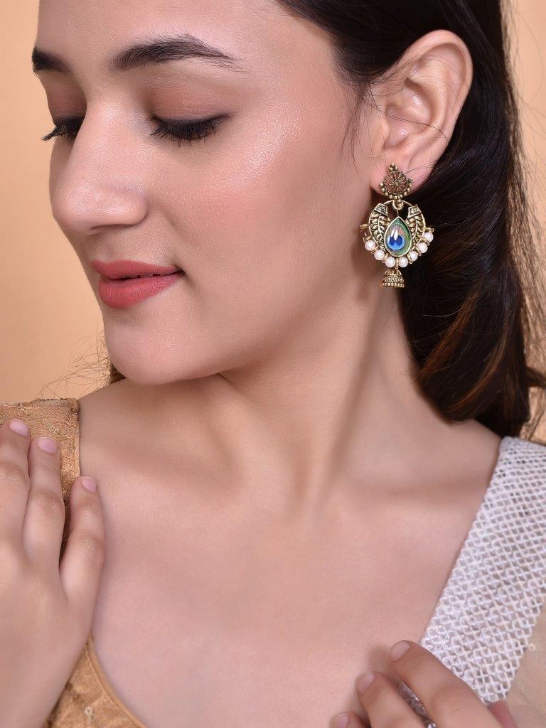 Huge Lakshmi Original Kempu Jhumka-Buy Earrings Online Cheap, Jhumka  Earrings Online Shopping, Earrings - Shop From The Latest Collection Of  Earrings For Women & Girls Online. Buy Studs, Ear Cuff, Drop &