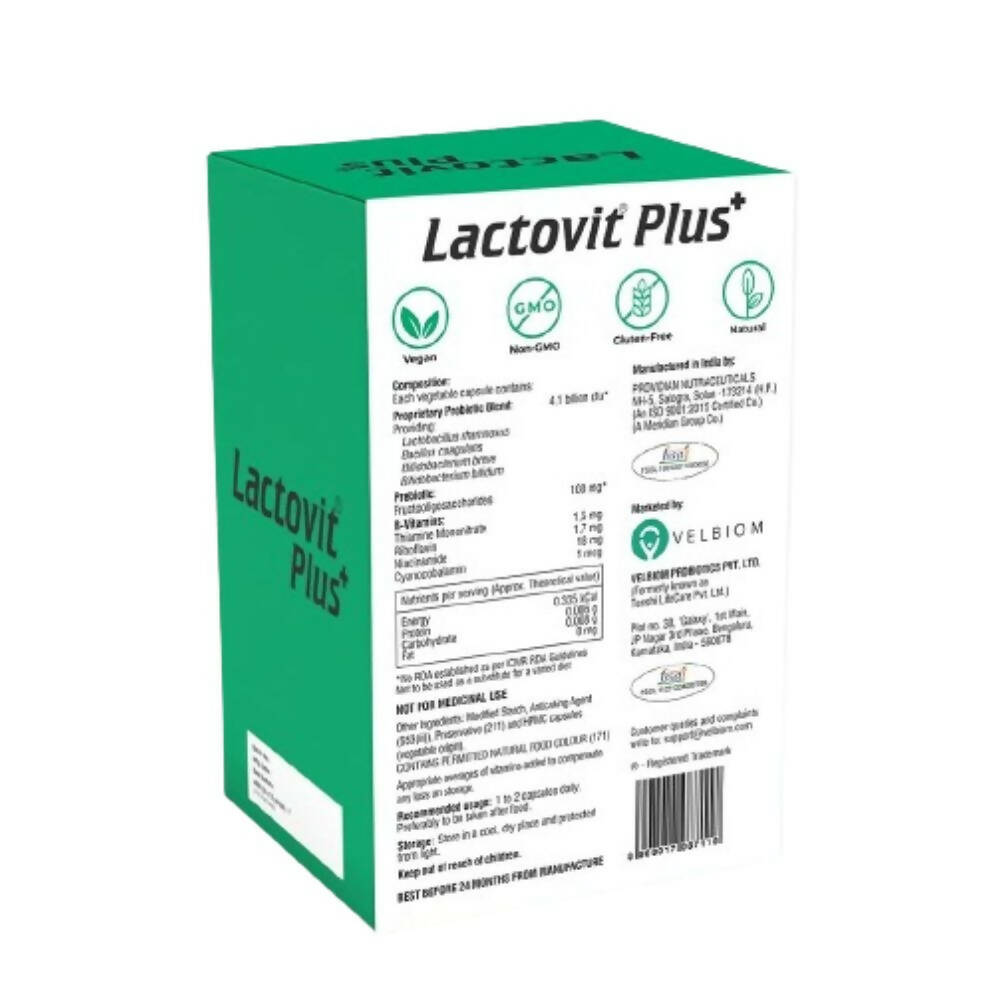 Velbiom Lactovit Plus Probiotics For Men - Distacart