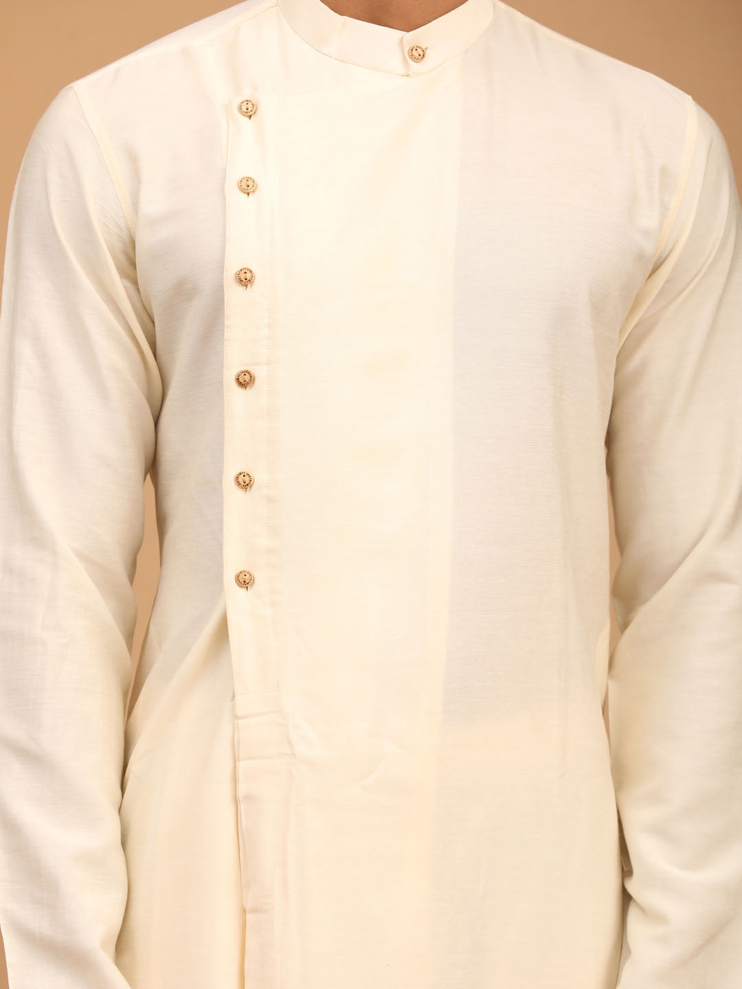 Shrestha By Vastramay Men's Cream Viscose Jacket, Kurta And Pyjama Set - Distacart