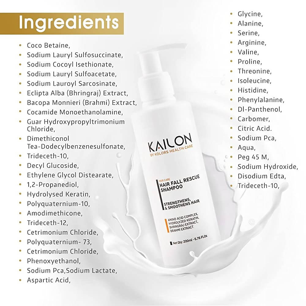 Kailon Hair Fall Rescue Shampoo Ingredients