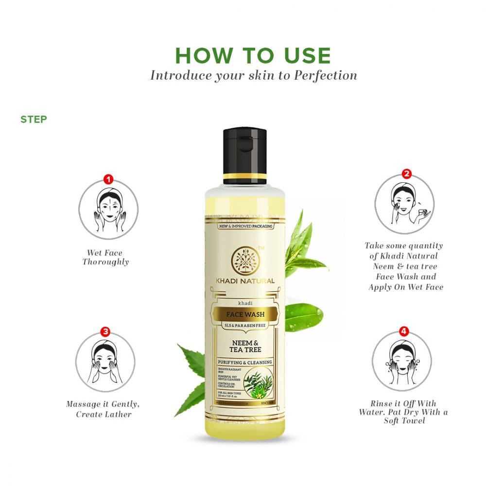 Khadi Natural Neem & Teatree Face Wash