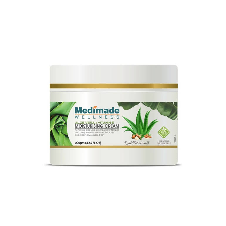 Medimade Wellness Aloe Vera & Vitamin E Moisturising Cream - Distacart