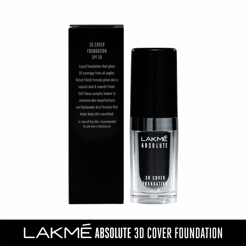 Lakme Absolute 3D Cover Foundation - Cool Cinnamon - Distacart