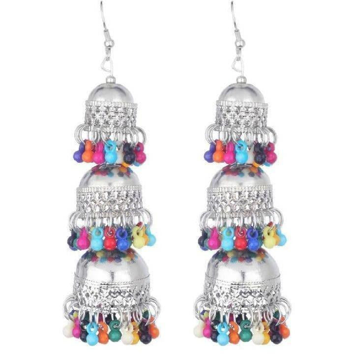 Buy MS Fashion India Muskan Fancy Sterling Silver Earrings With