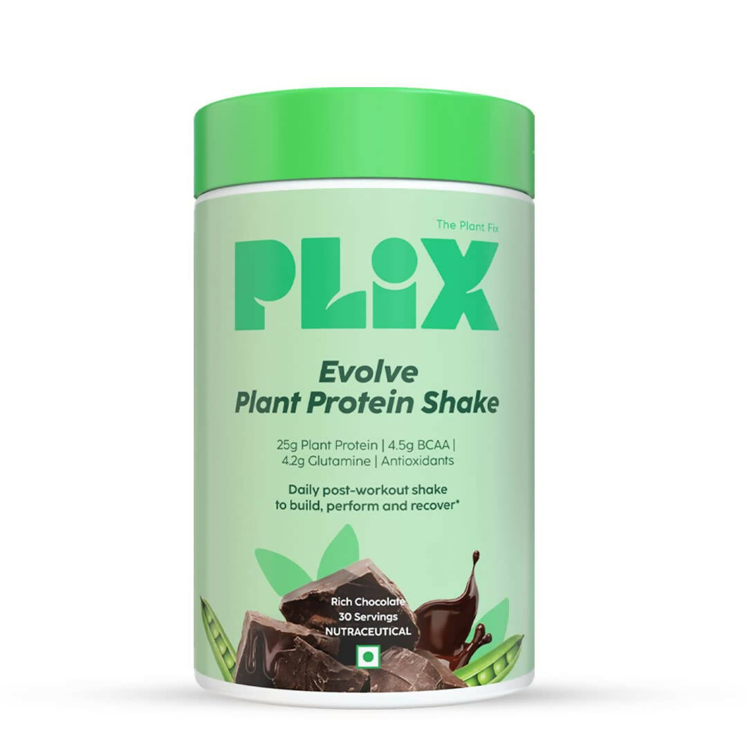 PLIX The Plant Fix Evolve Plant Protein Shake Powder - Chocolate - Distacart