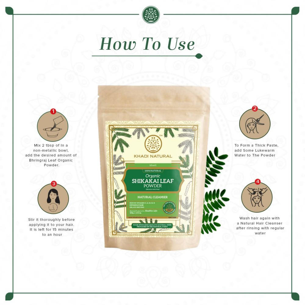 Khadi Natural Organic Shikakai Leaf Powder