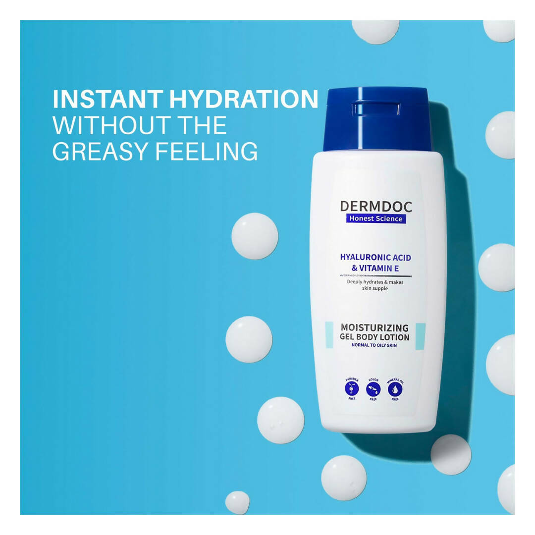 Dermdoc Hyaluronic Acid & Vitamin E Moisturizing Gel Body Lotion - Distacart