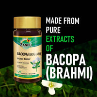 Thumbnail for Zandu Bacopa (Brahmi) Brain Tonic Capsules uses