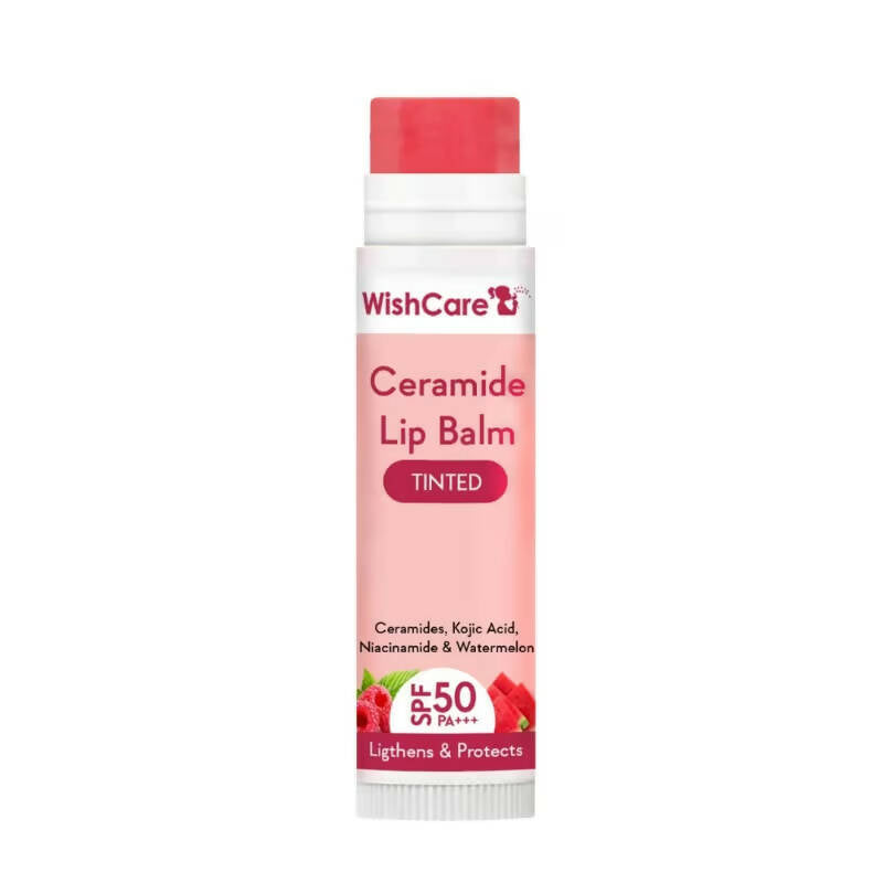 Wishcare Ceramide Lip Balm with SPF50 PA+++ - Tinted - Distacart