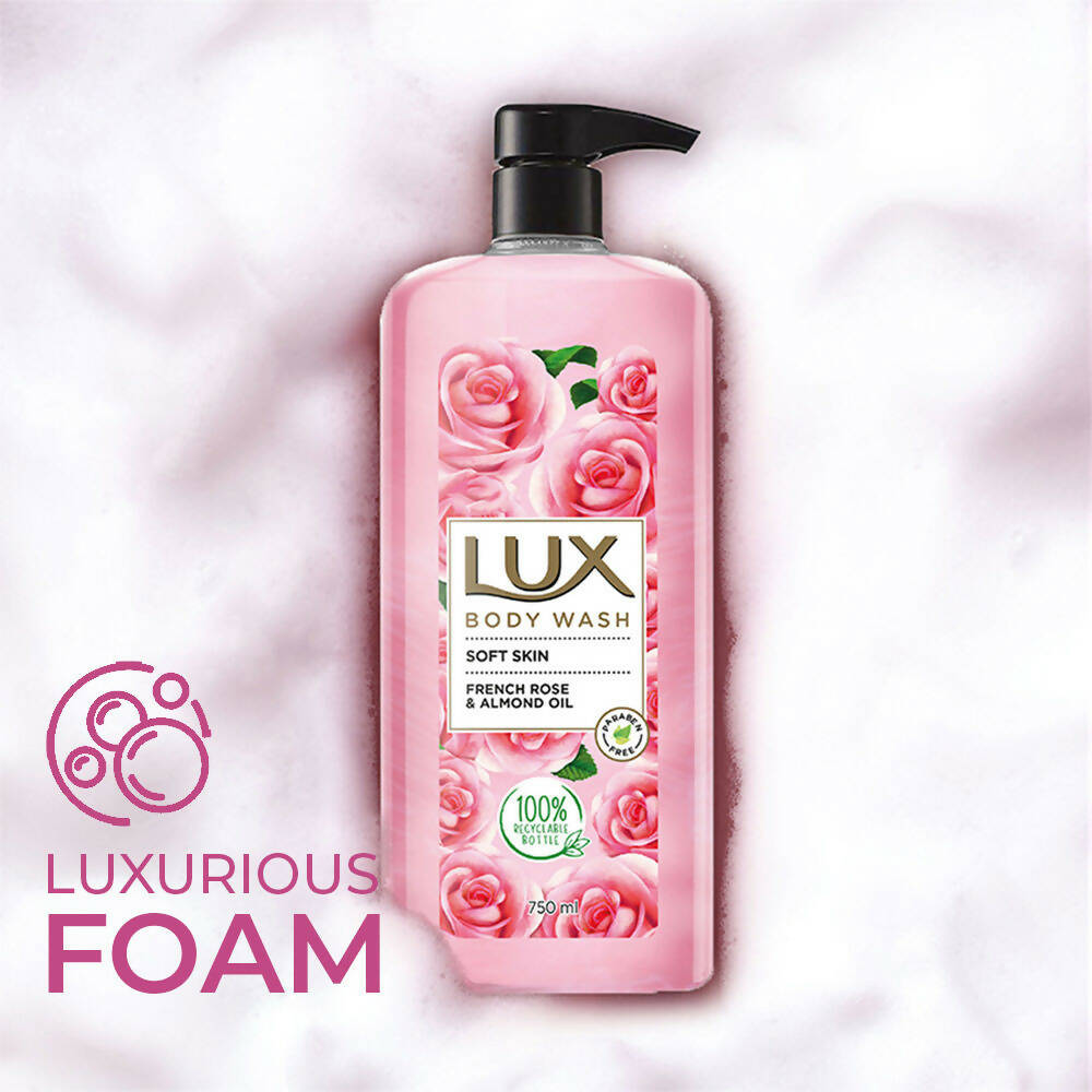 Lux Body Wash Shower Cream With Rose & Almond Oil - 245 ML