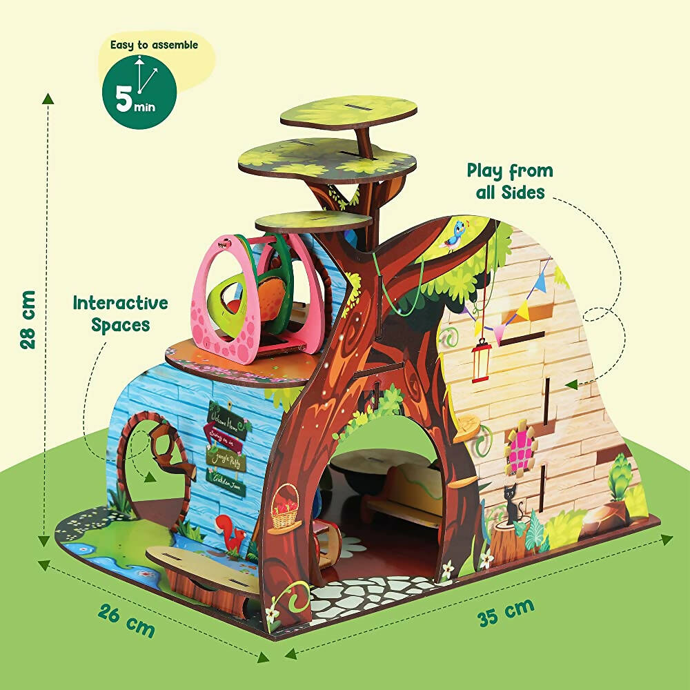 PREMIUM Pine Wood DOLLHOUSE Fully Assembled Furnished as -  Portugal