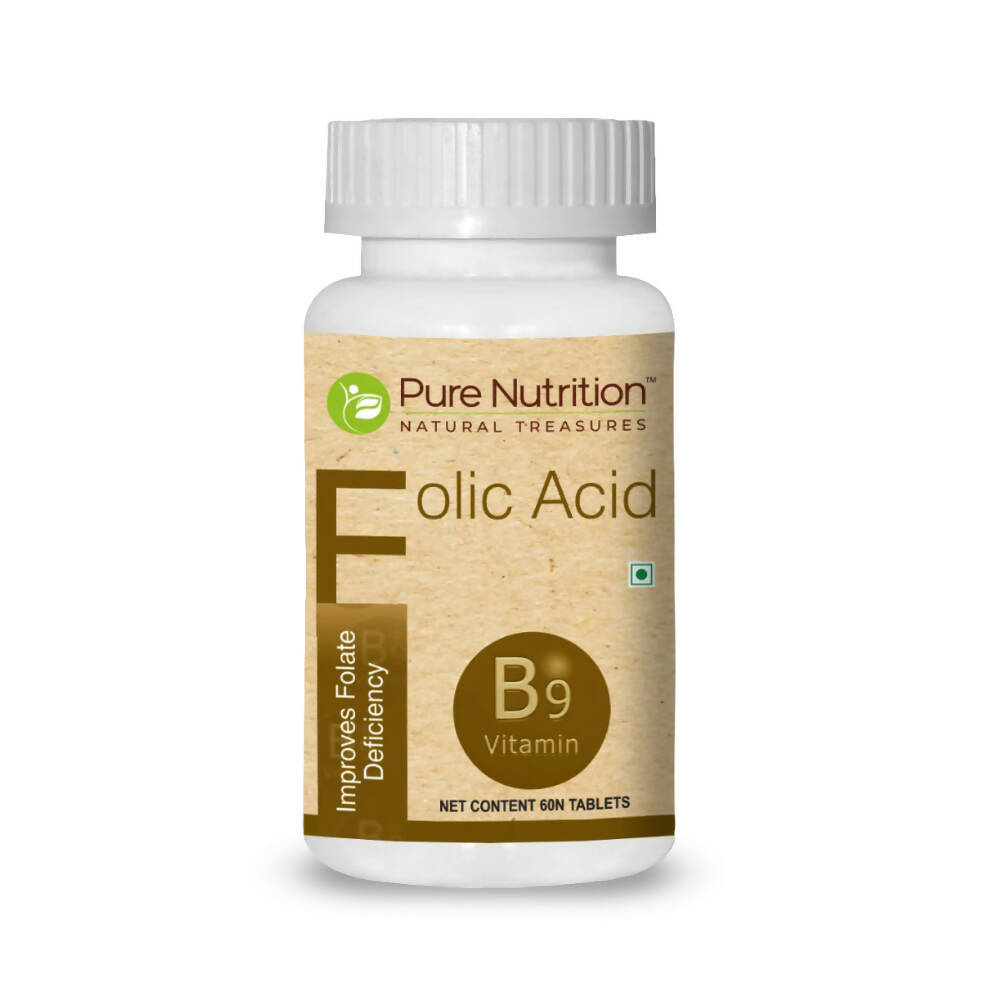 Pure Nutrition Folic Acid - Vitamin B9 Tablets - Distacart