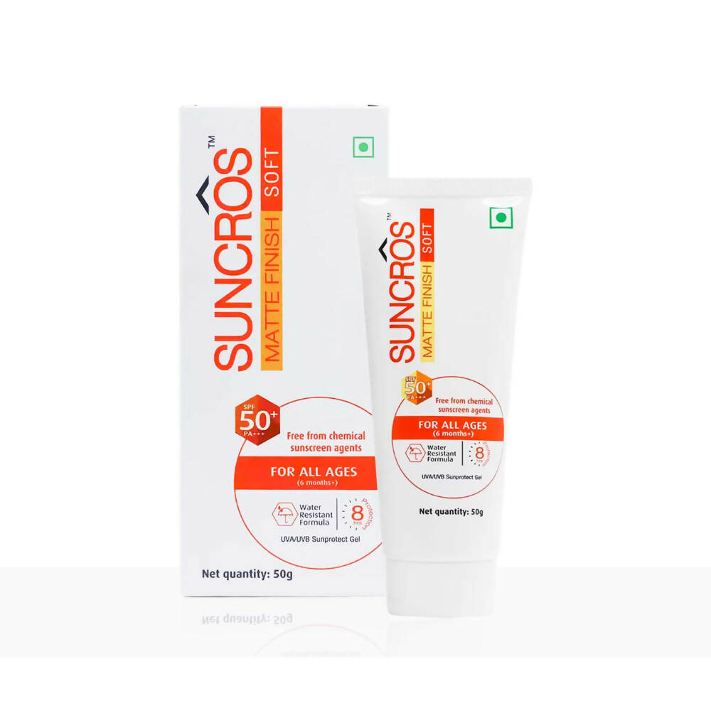 Suncros Matte Finish Soft Gel SPF 50+ - Distacart